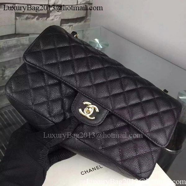 Chanel 2.55 Series Flap Bag Cannage Pattern Leather CF8024 Black