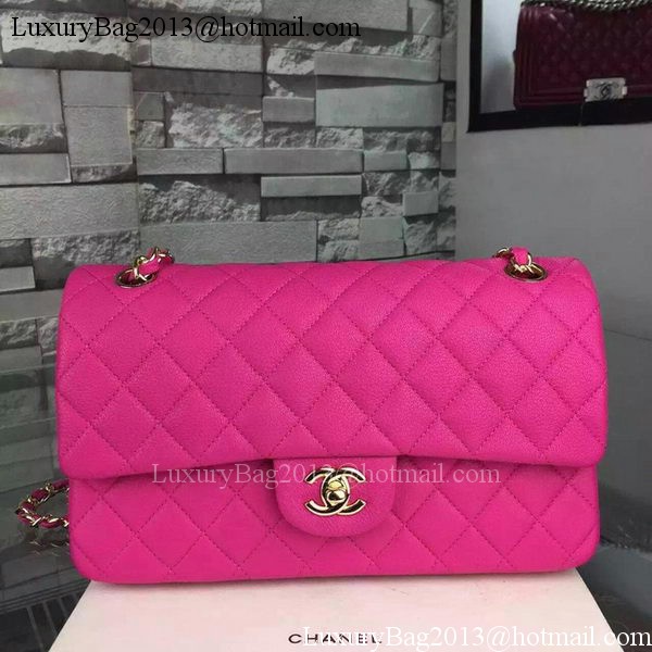 Chanel 2.55 Series Flap Bag Deerskin Leather A1112 Rose