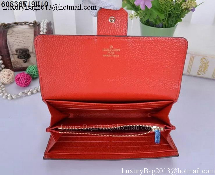 Louis Vuitton Soft Calf Leather LOCKME WALLET M60861 Red