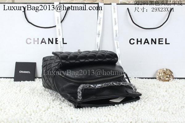 Chanel Backpack Calfskin Leather CHA92291 Black