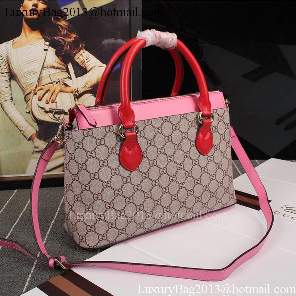 Gucci GG Supreme Tote Bag 409534 Pink