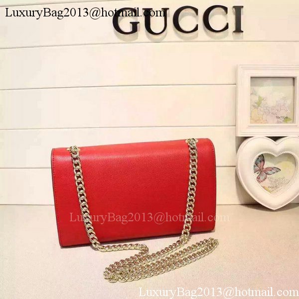 Gucci Miss Bamboo Leather Shoulder Bag 387611