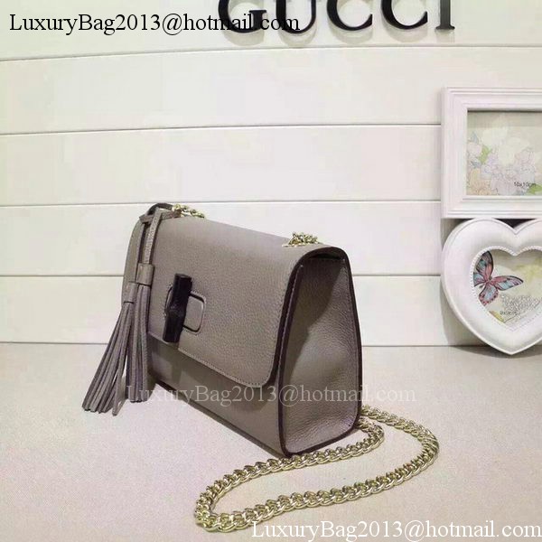 Gucci Miss Bamboo Leather Shoulder Bag 387611