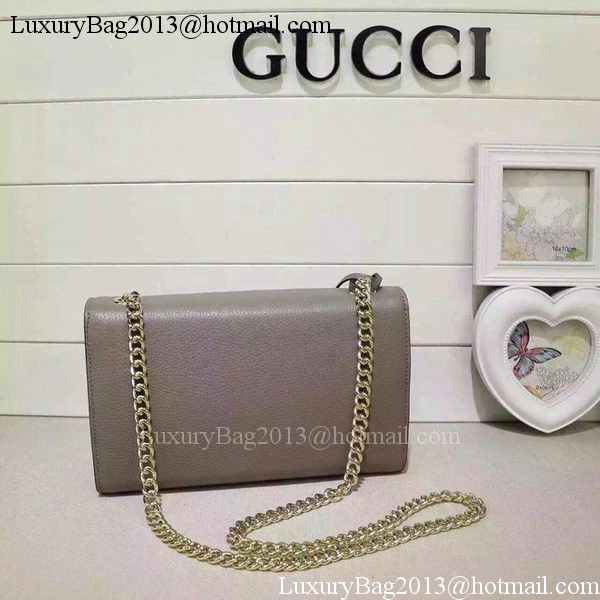 Gucci Miss Bamboo Leather Shoulder Bag 387611