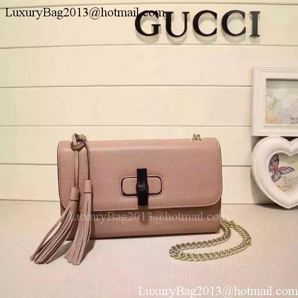 Gucci Miss Bamboo Leather Shoulder Bag 387611