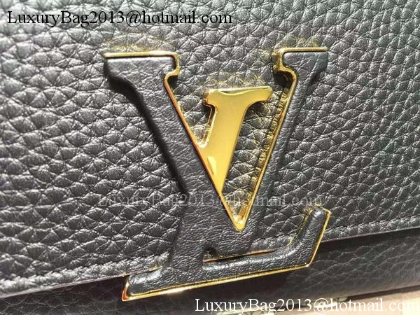 Louis Vuitton Litchi Leather LOUISE WALLET M60766 Black