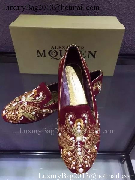 ALEXANDER MCQUEEN Ballerina Flat MCQ278 Burgundy