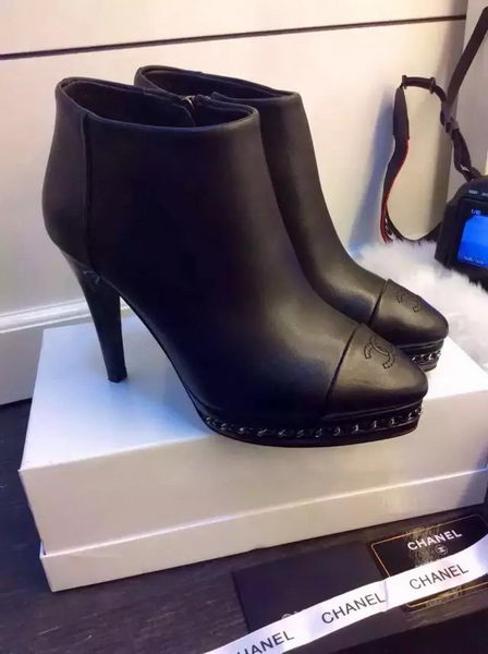 Chanel 105mm Ankle Boot CH1461 Black