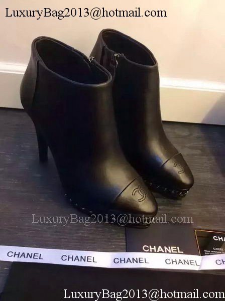 Chanel 105mm Ankle Boot CH1461 Black