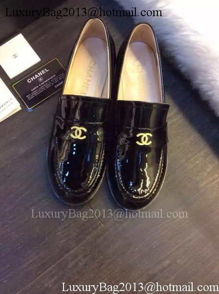 Chanel Casual Shoes Patent Leather CH1458 Black