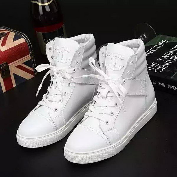 Chanel Casual Shoes Sheepskin Leather CH1409 White