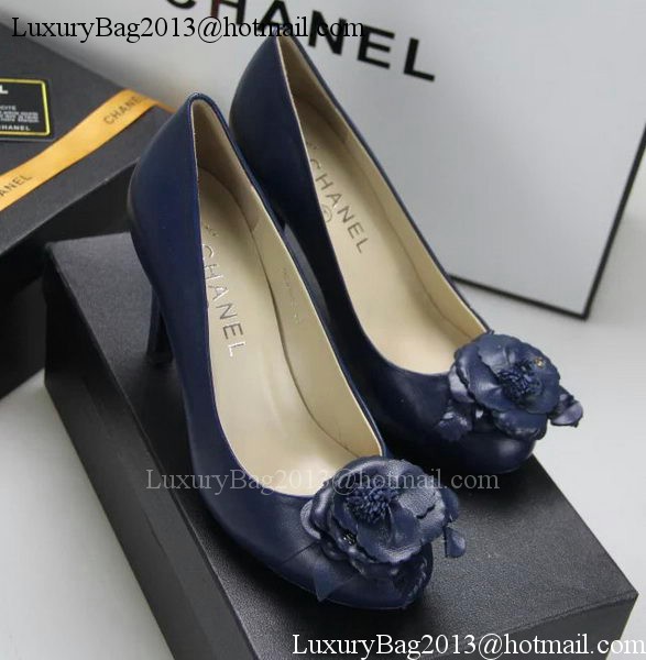 Chanel Sheepskin Leather Pump CH1418 Royal