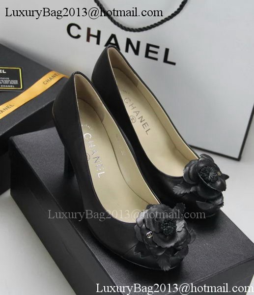 Chanel Sheepskin Leather Pump CH1419 Black