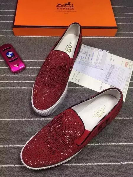 Hermes Casual Shoes HO0567 Red