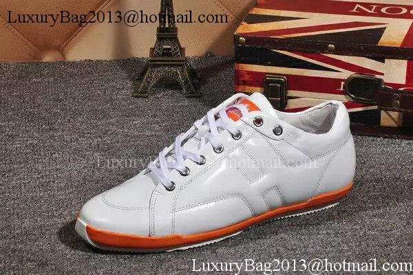 Hermes Casual Shoes Leather HO552 White