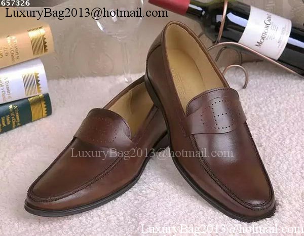 Hermes Casual Shoes Leather HO559 Brown