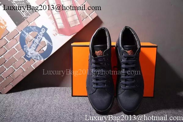 Hermes Casual Shoes Leather HO570 Royal