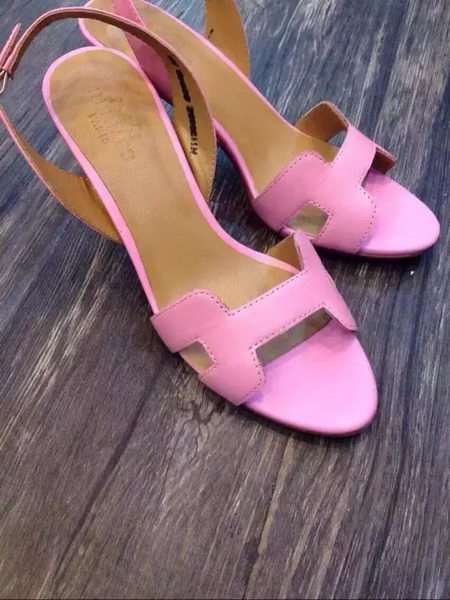 Hermes Leather Sandal HO548 Pink