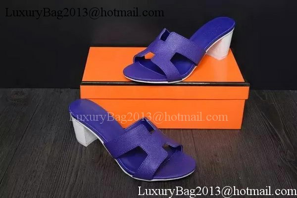 Hermes Slipper Leather HO0524 Violet