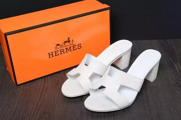 Hermes Slipper Leather HO0525 White