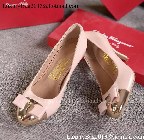 Salvatore Ferragamo 85MM Pump Patent Leatehr FL0612 Pink