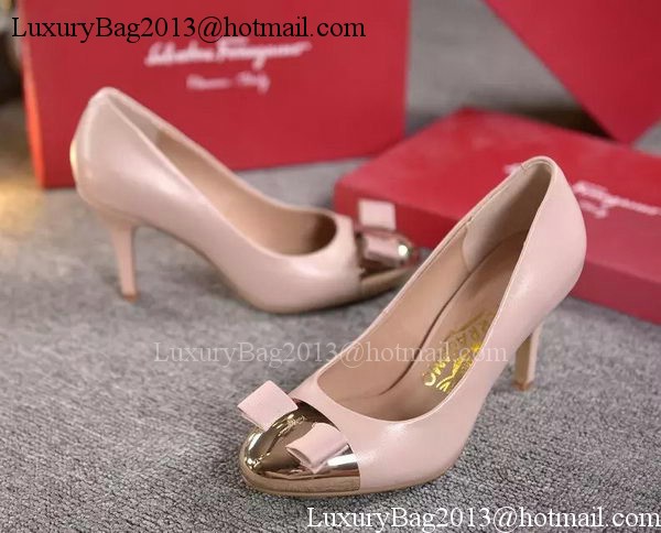 Salvatore Ferragamo 85MM Pump Patent Leatehr FL0612 Pink