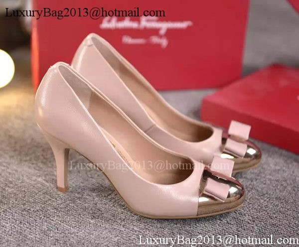 Salvatore Ferragamo 85MM Pump Patent Leatehr FL0612 Pink