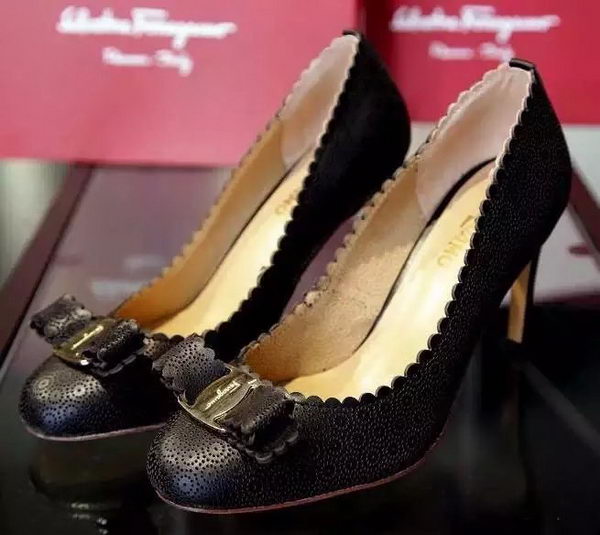 Salvatore Ferragamo 90MM Pump FL0624 Black