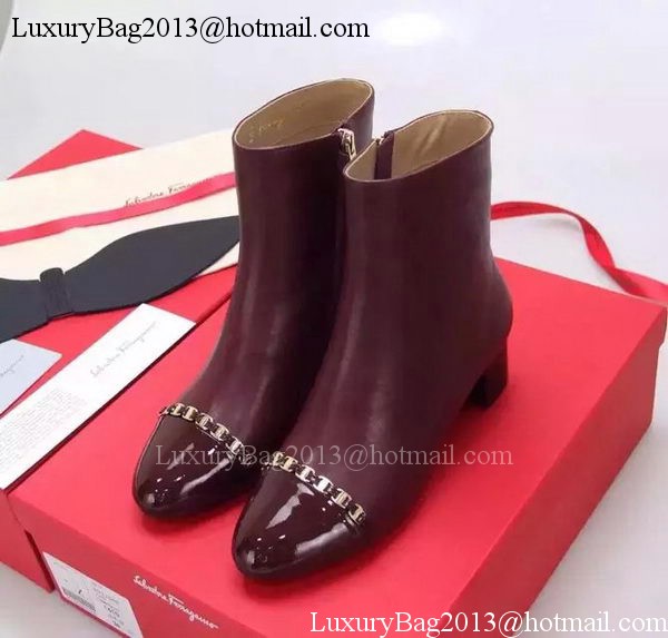 Salvatore Ferragamo Ankle Boot FL0641 Burgundy