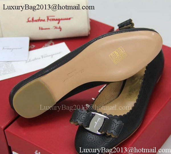 Salvatore Ferragamo Ballerina Flat FL0632 Black