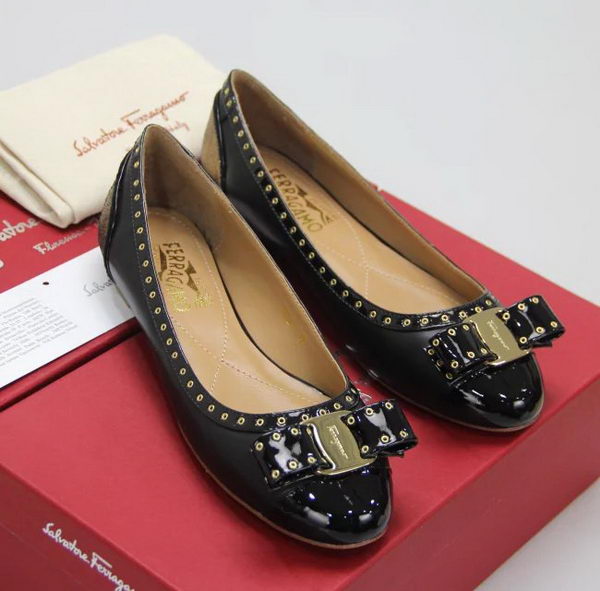 Salvatore Ferragamo Ballerina Flat FL0636 Black