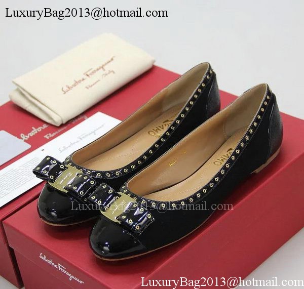 Salvatore Ferragamo Ballerina Flat FL0638 Black