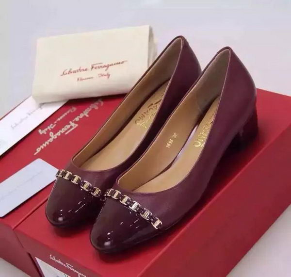 Salvatore Ferragamo Ballerina Flat FL0643 Burgundy