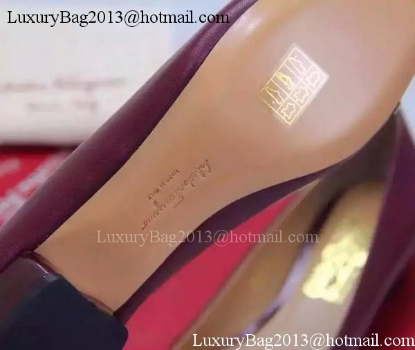 Salvatore Ferragamo Ballerina Flat FL0643 Burgundy