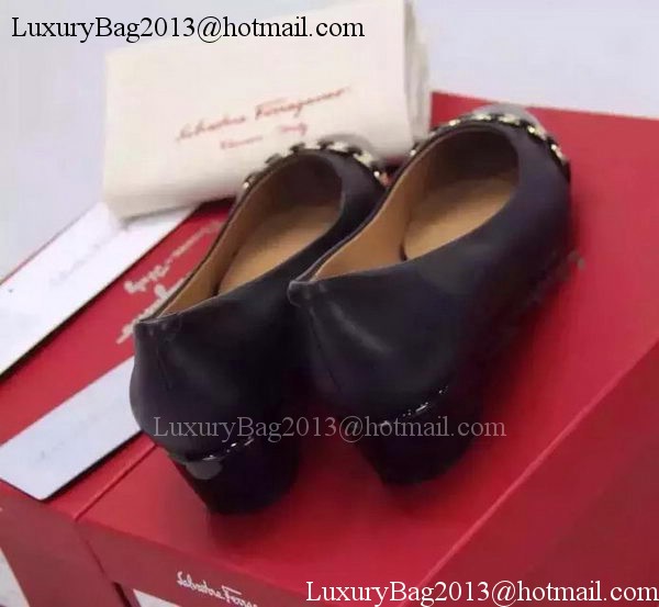 Salvatore Ferragamo Ballerina Flat FL0644 Black