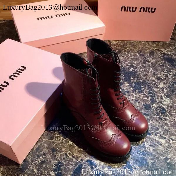 miu miu Ankle Boot MM394 Burgundy