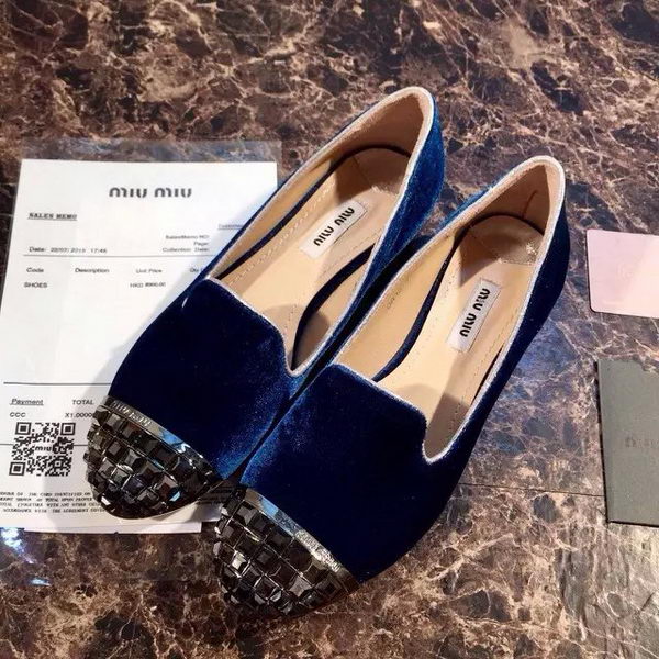 miu miu Ballerina Flat MM376 Royal