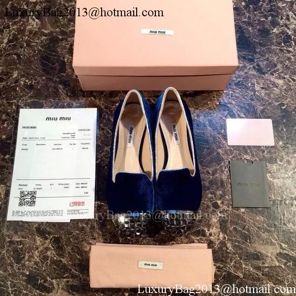 miu miu Ballerina Flat MM376 Royal