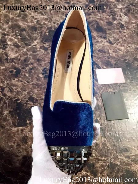 miu miu Ballerina Flat MM376 Royal