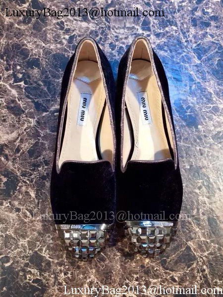 miu miu Ballerina Flat MM377 Black