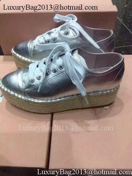 miu miu Casual Shoes MM352 Silver