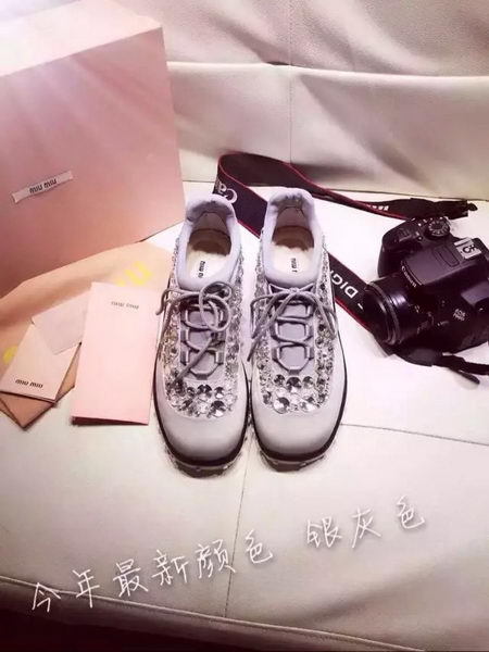 miu miu Casual Shoes MM364 Grey