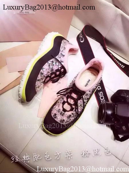 miu miu Casual Shoes MM366 Black