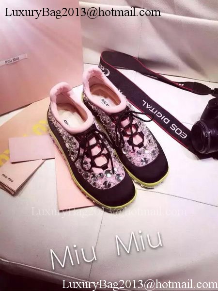 miu miu Casual Shoes MM366 Black