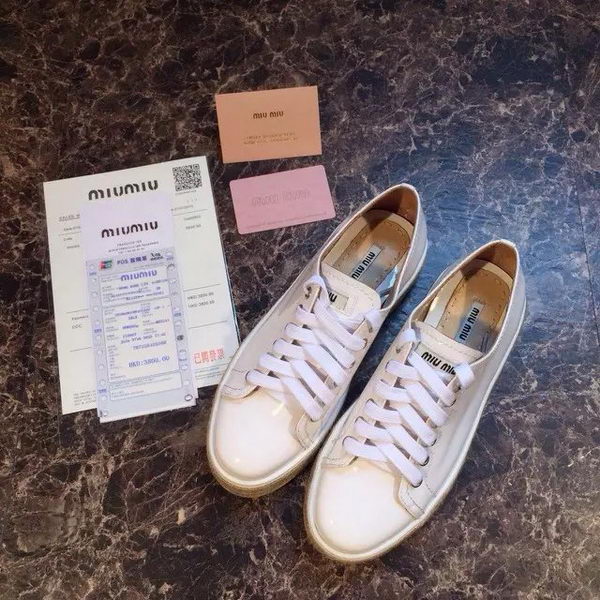 miu miu Casual Shoes MM383 White