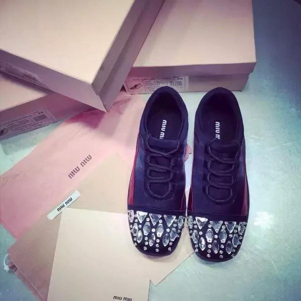 miu miu Casual Shoes MM384 Black