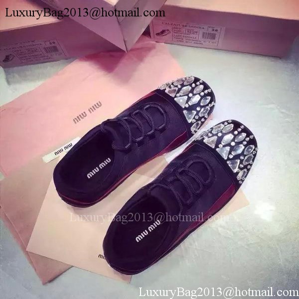 miu miu Casual Shoes MM384 Black