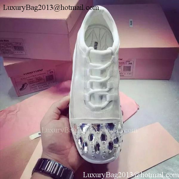 miu miu Casual Shoes MM385 White