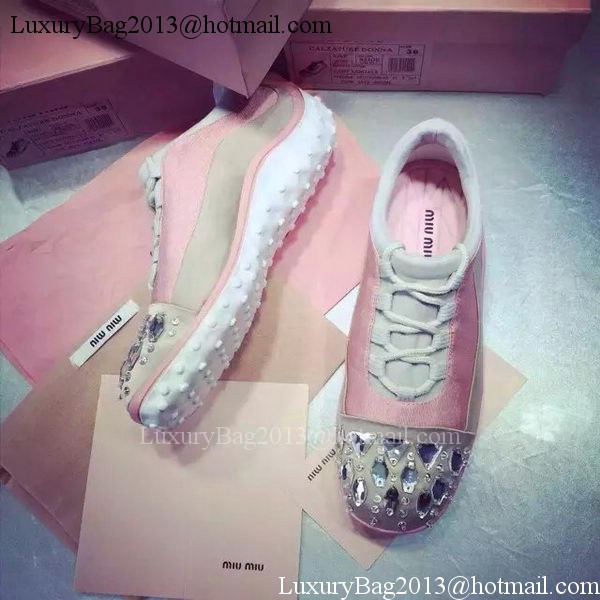 miu miu Casual Shoes MM386 Pink