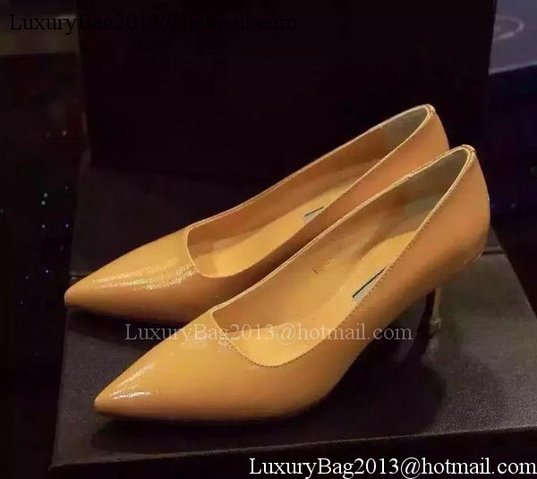 Prada 80mm Leather Pump PD519 Apricot